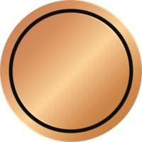 bronzo cerchio distintivo png