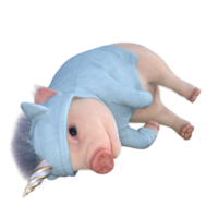 süßes schwein 3d-rendering png