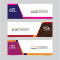 Vector abstract design web banner template. Modern banner.  Abstract geometric web banner template on grey background.