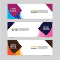 Vector abstract design web banner template. Modern banner.  Abstract geometric web banner template on grey background.