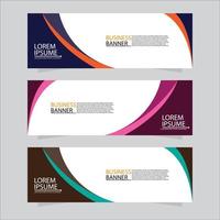 Vector abstract design web banner template. Modern banner.  Abstract geometric web banner template on grey background.