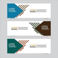 Vector abstract design web banner template. Modern banner.  Abstract geometric web banner template on grey background.