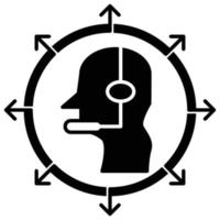 customer service icon, logistics and delivery theme vector