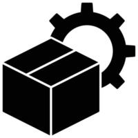 package control icon, logistics and delivery theme vector