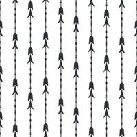 Black arrows seamless pattern background vector