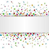 Confetti seamless bright round frame colorful for celebration vector
