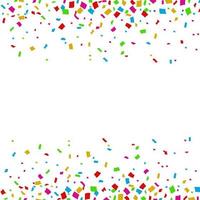 Confetti seamless bright round frame colorful for celebration vector