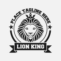 lion king icon and logo. vector illustration