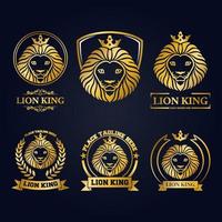 icono y logotipo del rey león. ilustración vectorial vector