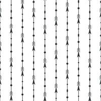 Black arrows seamless pattern background vector