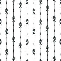 Black arrows seamless pattern background vector