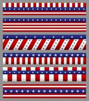 Happy Labor Day holiday banner with golden stars. United States national flag vector