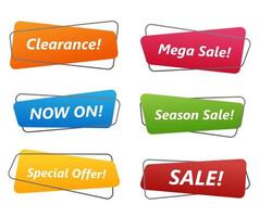 Collection sale banner vector