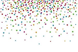 Confetti seamless bright round frame colorful for celebration vector