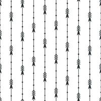 Black arrows seamless pattern background vector