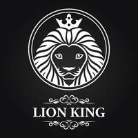 lion king icon and logo. vector illustration