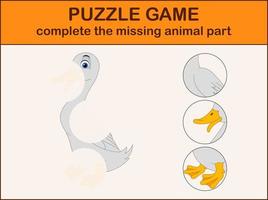 Complete the puzzle and find the missing parts of the picture vector