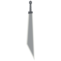 dragon slayer sword machete two handed two side sharp classic weapon png