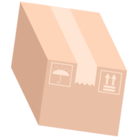 cardboard packaging box with fragile symbol boxing day png