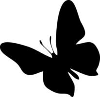 Silhouette of butterfly, iview from above vector