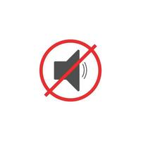 Speaker sound mute icon symbol illustration vector