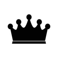 Crown symbol silhouette illustration design vector