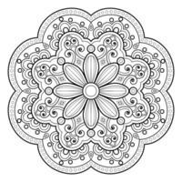 Mandala pattern uese for Coloring book. Art wallpaper design vector