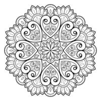 Mandala pattern uese for Coloring book. Art wallpaper design vector