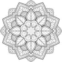 Mandala pattern uese for Coloring book. Art wallpaper design vector