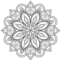 Mandala pattern uese for Coloring book. Art wallpaper design vector