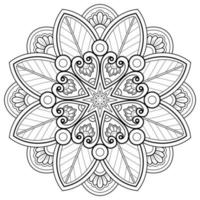Mandala pattern uese for Coloring book. Art wallpaper design vector