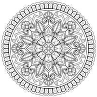 Mandala pattern uese for Coloring book. Art wallpaper design vector