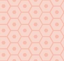Vector seamless pattern of simple geometric shapes. Repeating endless ornament of from hexagons. Colorful abstract background, wallpaper