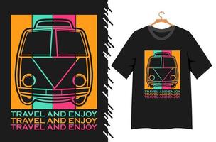 travel quote t shirt design vector