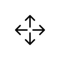 Arrow sign symbol line icon suitable for any purpose vector