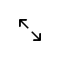 Arrow sign symbol line icon suitable for any purpose vector