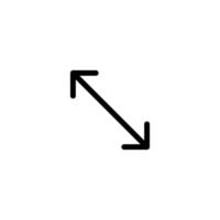 Arrow sign symbol line icon suitable for any purpose vector