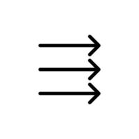 Arrow sign symbol line icon suitable for any purpose vector