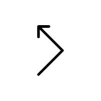 Arrow sign symbol line icon suitable for any purpose vector