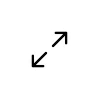 Arrow sign symbol line icon suitable for any purpose vector