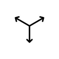 Arrow sign symbol line icon suitable for any purpose vector