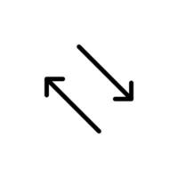 Arrow sign symbol line icon suitable for any purpose vector