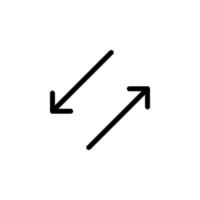 Arrow sign symbol line icon suitable for any purpose vector