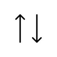 Arrow sign symbol line icon suitable for any purpose vector