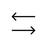 Arrow sign symbol line icon suitable for any purpose vector