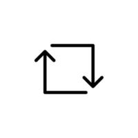 Arrow sign symbol line icon suitable for any purpose vector
