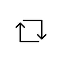 Arrow sign symbol line icon suitable for any purpose vector