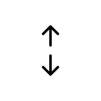 Arrow sign symbol line icon suitable for any purpose vector