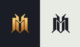 Initial VM MV V M Monogram Logo Template. Initial Based Letter Icon Logo vector