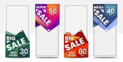 Sale banner template collection vector